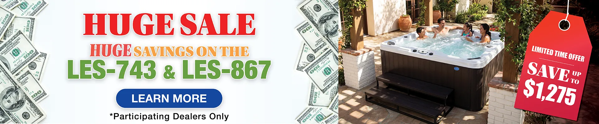 Calspas hot tub being used in a family setting - Salinas